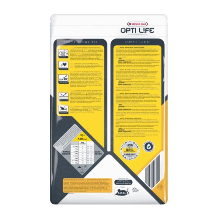 Versele-laga Opti Life Kitten Food in Chicken for Cats 1kg