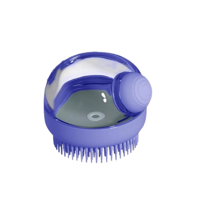 Pet Bath Brush with Soap and Shampoo Dispenser Leak-proof Silicone Brush for Cats & Dogs