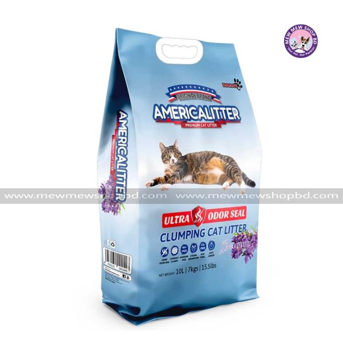 AmericaLitter Lavender Clumping Cat Litter 10L