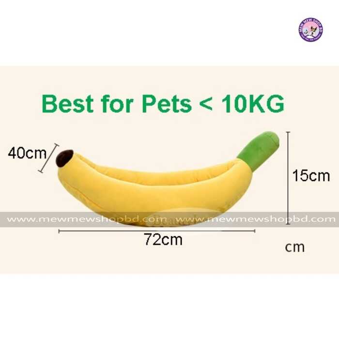 Banana Shape Bed For Cat & Dog