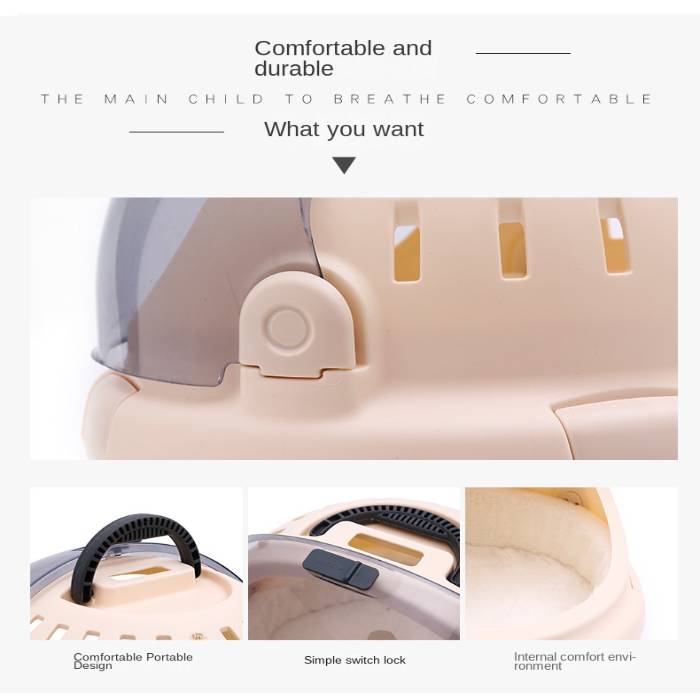 Portable Capsule Design Travel Pet Carrier Hand Bag & Litter box Combo (Inside Dhaka Only)