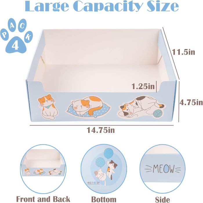 Disposable & Portable Cat Litter Box for Pet Cat Indoor & Outdoor Use