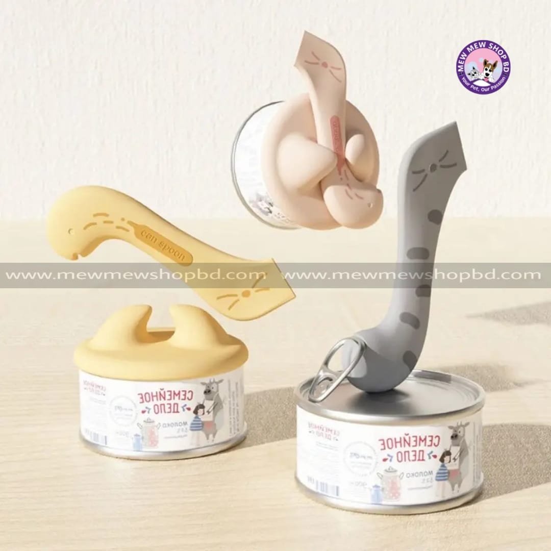 Cat canned food spoon can opener fresh-keeping box for pet cat & dog canned food sealed cover/ Lid
