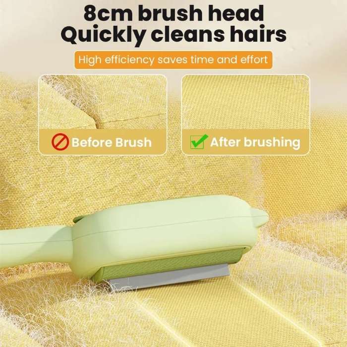 Two Way Push Pull Design Reusable Pet Fur Remover Brush