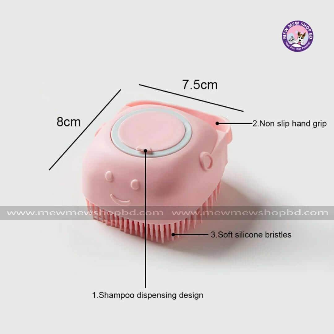 Soft Silicone Pet Cat & Dog Bath Brush Comb