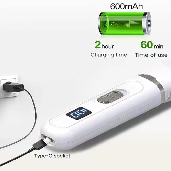 Multifunctional Pet Cat & Dog Grooming Kit with 4 Blades Low Noise Cordless Rechargeable Trimmer