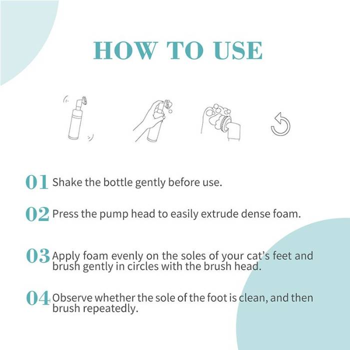 BIOLINE PAW CLEANING FOAM FOR CAT 100 ML