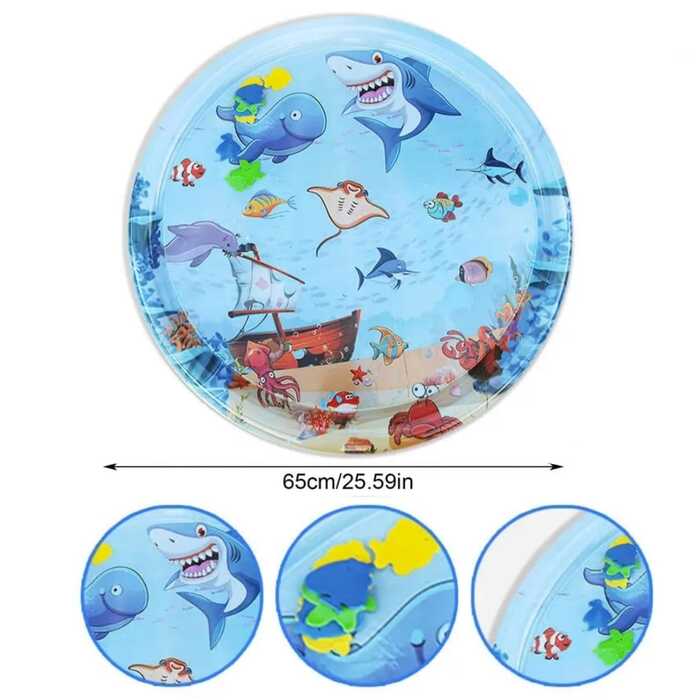 Summer Cooling Pet Water Bed Ice Pad Sleeping Round Mat For Puppy Dogs Cats Pet Kennel Cool Cold Water Sensory
