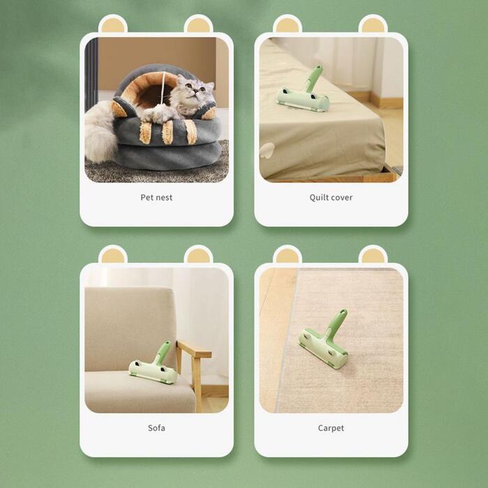 New Pet Cat Fur Removal Manual Brush Reusable Lint Remover Cleaning Tool For Furniture Dress & Pet Accessories