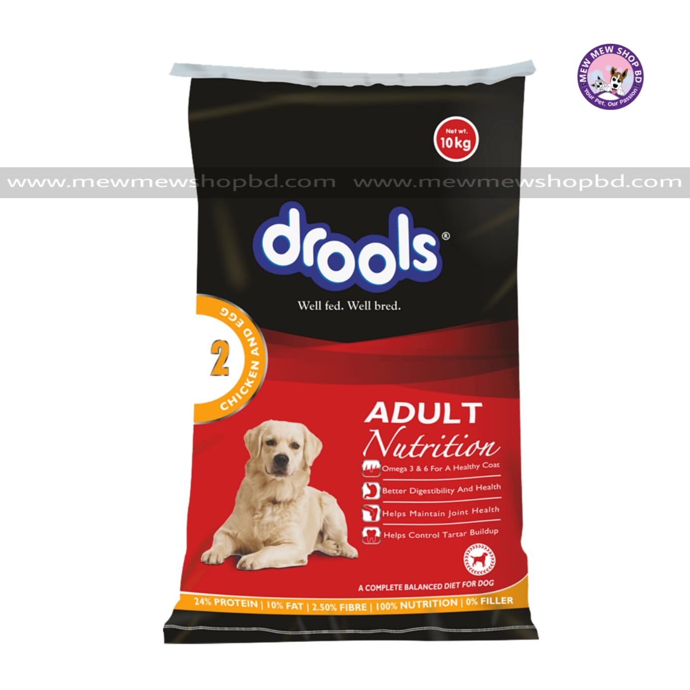 Drools Puppy Food Chicken and Egg 10kg