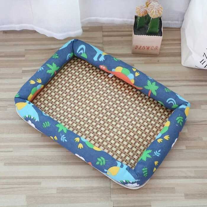 Comfortable Cooling Summer Cat Bed Lightweight Breathable Pet Rattan Mat Cat & Dog Bed