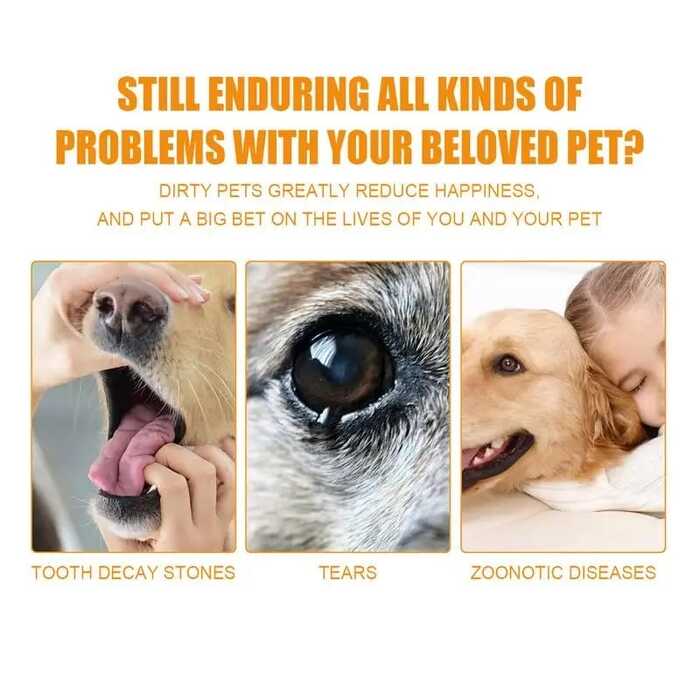 50pcs Box Finger Tooth Cleaning Wipes for Cats, Puppies & Dogs