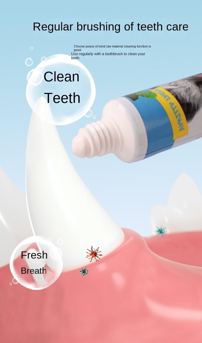 Pet toothpaste Vanilla flavor cat toothpaste oral cleaning Cat toothpaste teeth cleaning 70g