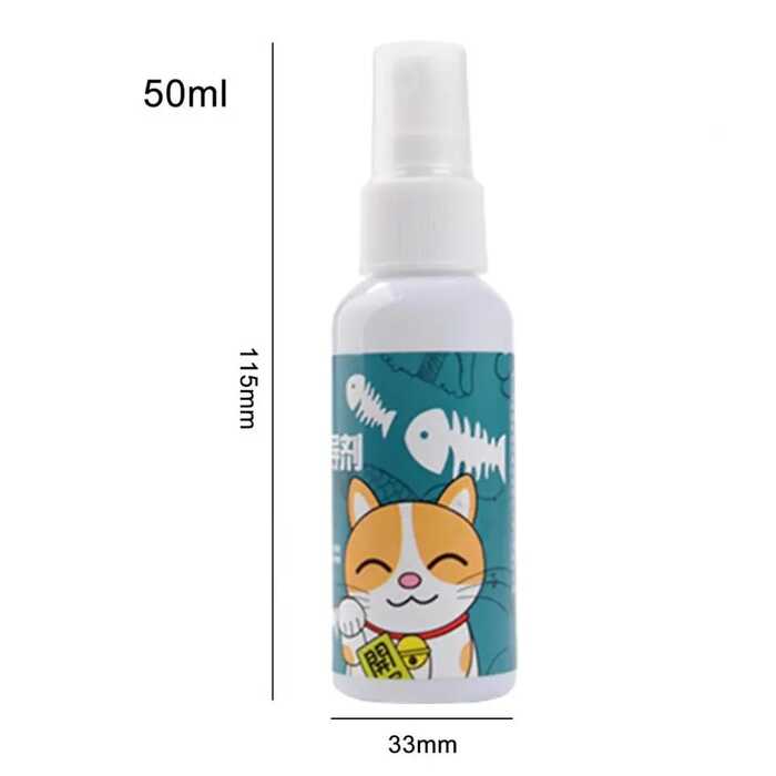 50ml Cats Catnip Spray Catnip Inducer Spray Natural Safe Healthy Cat Mint Pet Training Tool For Indoor Cats