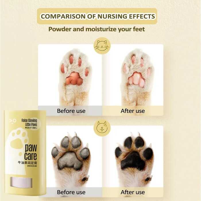 Pet Paw Care Cream Cat and Dogs Paw Moisturizing Cream Skin-friendly Dry and Cracked Forefoot Toes Foot Care