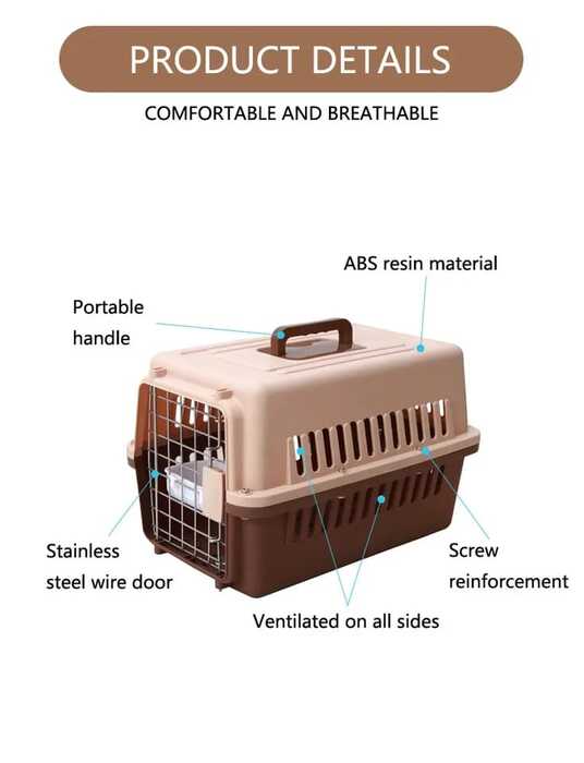 Extra Large Size Portable Carrier Box/ Cage for Pet Cat Puppy & Others