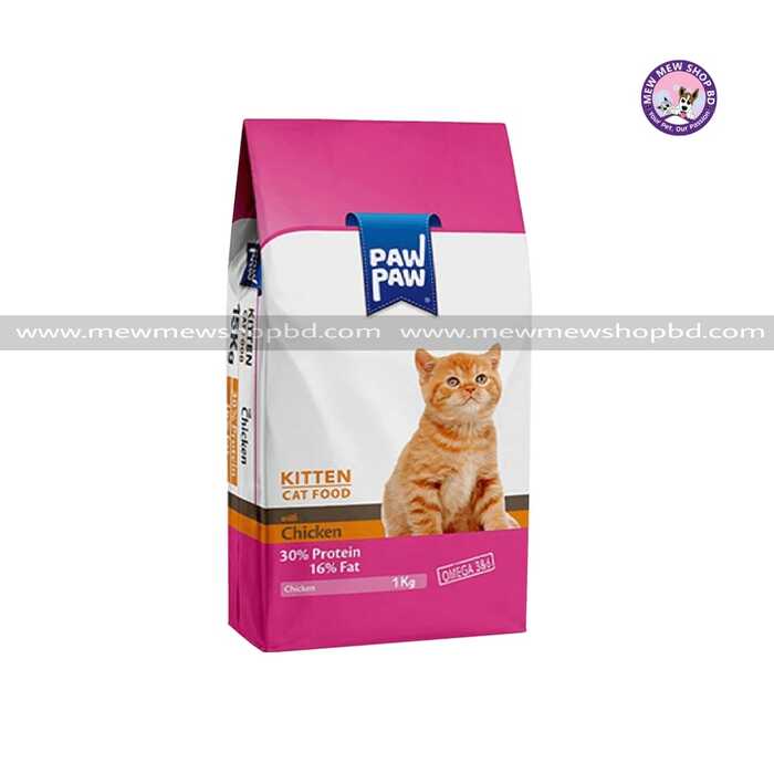 Paw paw Dry Kitten Food with Chicken 1kg