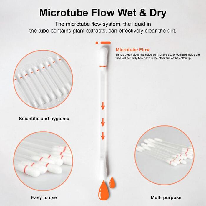 Kaiyan 50pcs Box pet ear cleaning special pet cotton swab to clean ear mites, cotton swab to pick ears mites from cats and dogs