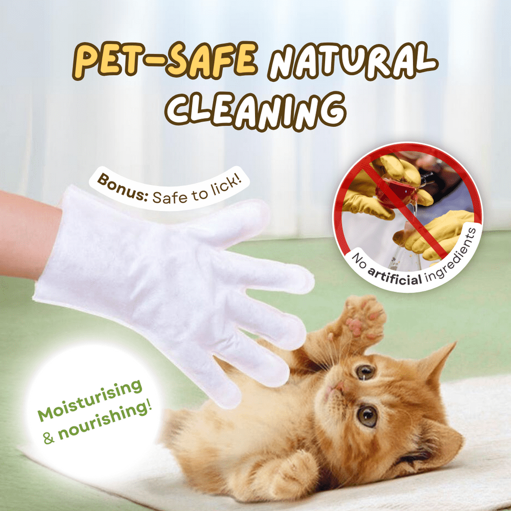 6pcs Pet Grooming Gloves Wipes for Pets
