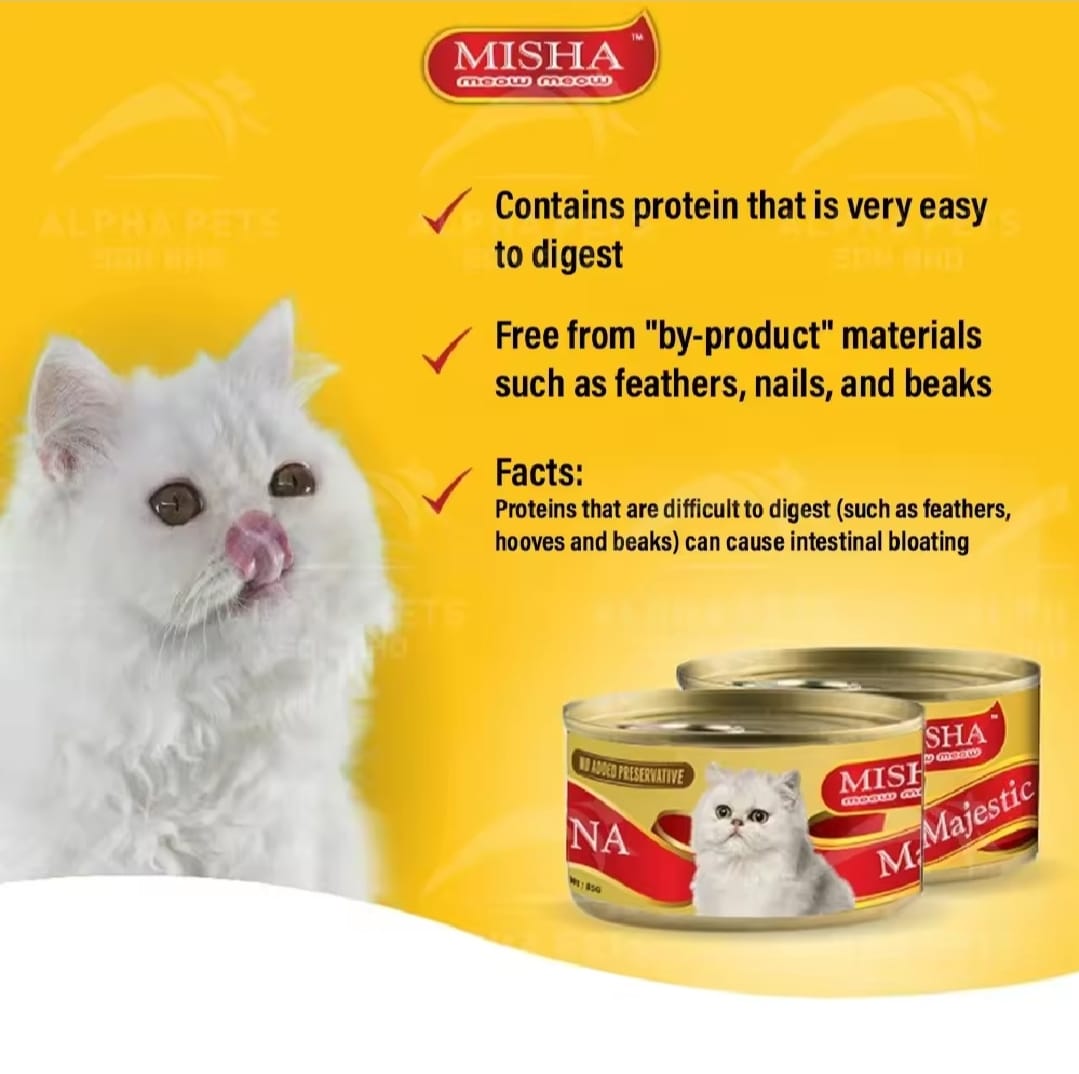 Misha Wet Can Cat Food Tuna 85g