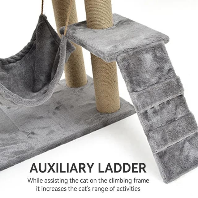 Cat's nest with cat's climbing frame, Large Sized Tree House with grasping column for Pet Cat