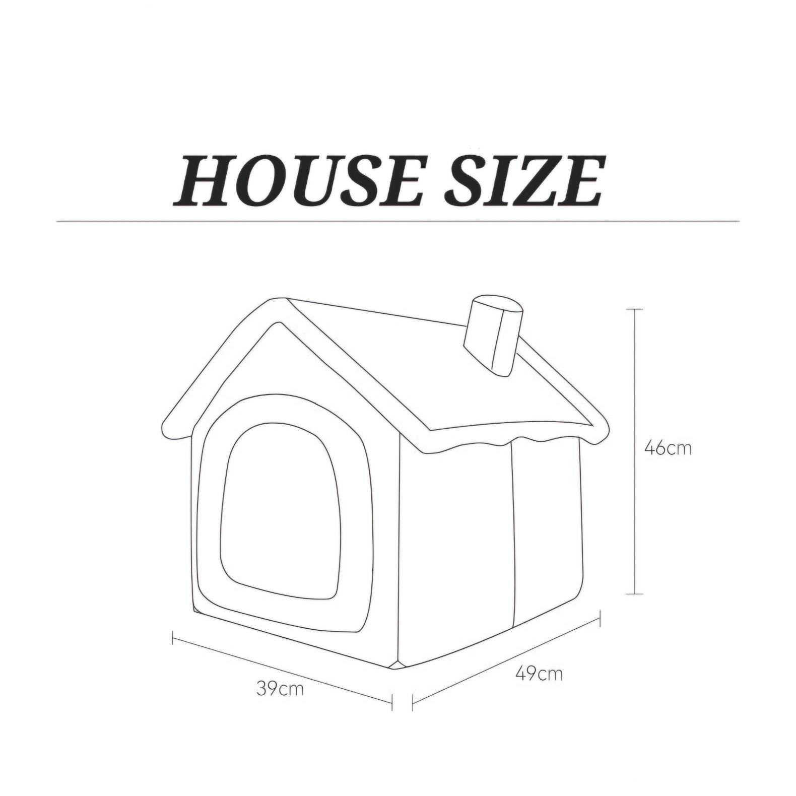 Tent shape Enclosed Warm House Plush Sleeping Bed for Pet Cat