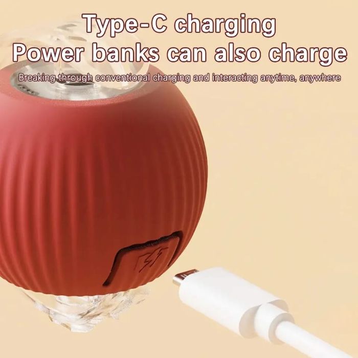 Smart Cat Chirping Roller Ball with Motion Sensor