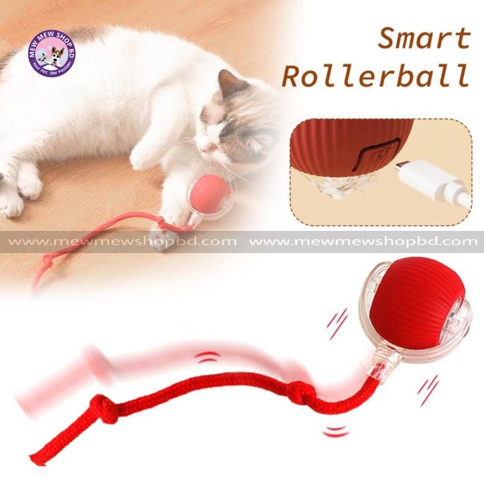 Smart Cat Chirping Roller Ball with Motion Sensor