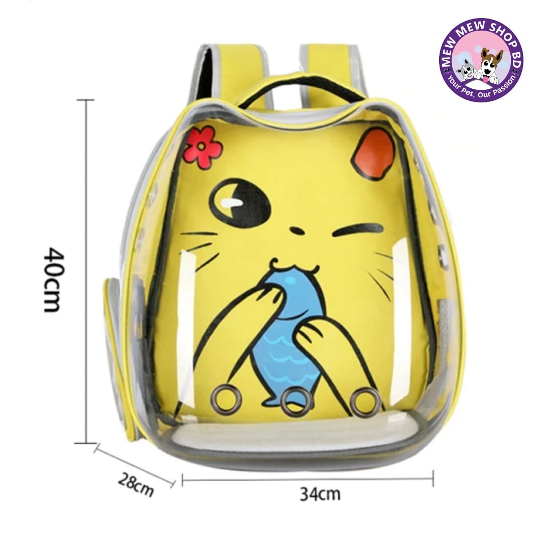 Cute Cartoon Backpack Bag for Pet Cat for Carrying