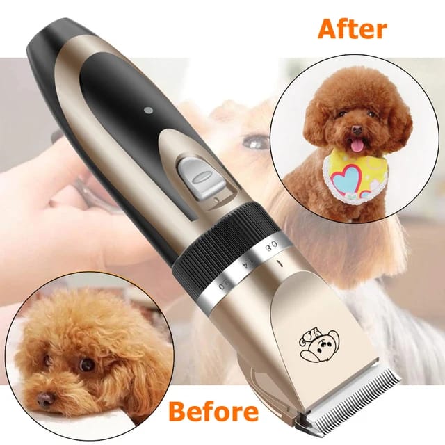 USB Rechargeable Electric Pet Cat & Dog Professional Trimmer Kit for Hair Cutters & Grooming