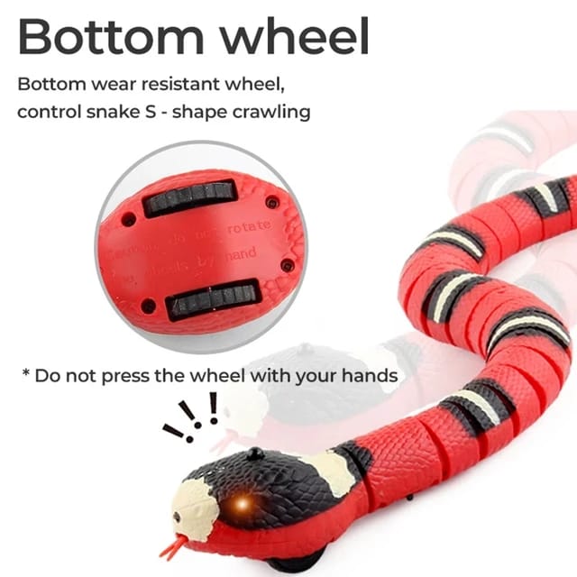 Smart Sensing Rechargeable Electric Cat Snake Toy for Pet Cat & Dog