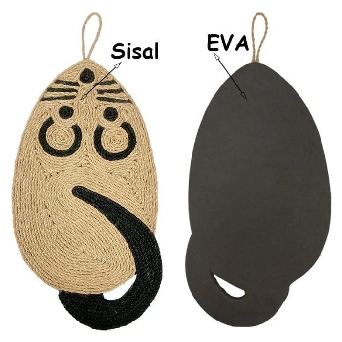 Mouse-Shaped Sisal Rope Cat Scratching Board & Claw Scraper Scratcher
