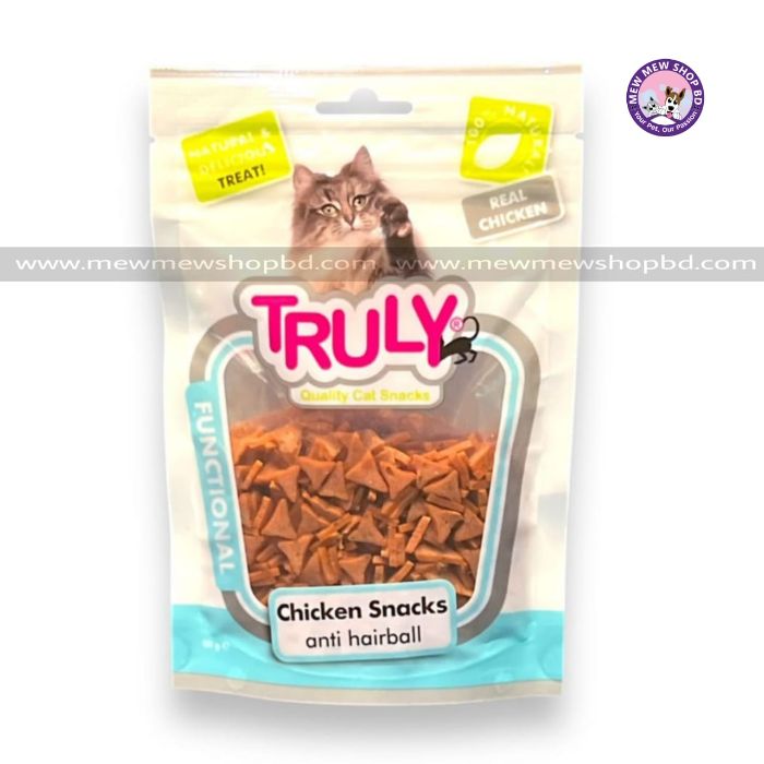 Truly Cat Treat in Chicken Anti Hairball 50g