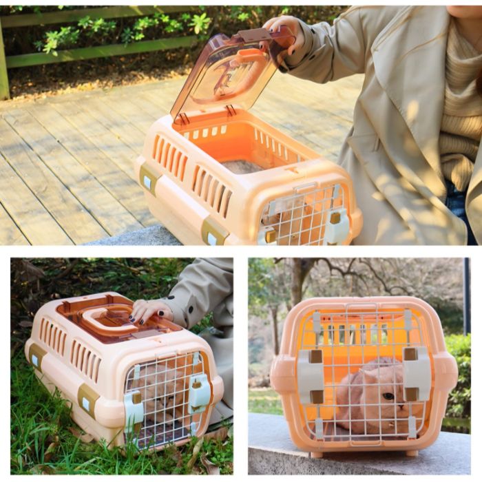 Multi Ventilation Super Premium Cat Carrier Box with Transparent Top