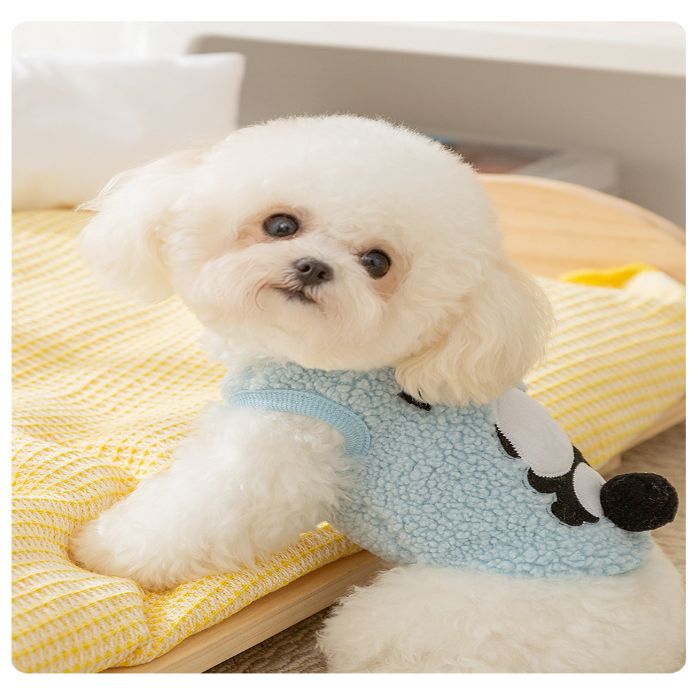 Animal Cartoon Design Pet Cat & Puppy Sleeveless Sweater / Dress with Traction Buckle for Winter ( No Exchange )