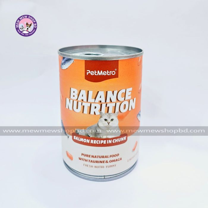 PetMetro Balance Nutrition Canned Cat Food in Salmon in Chunk 430g