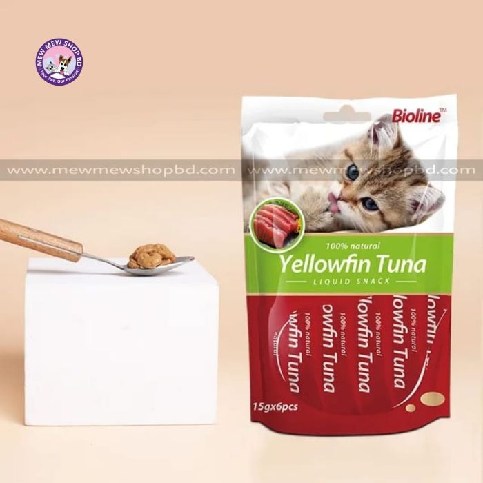 Bioline Cat Treats in Yellowfin Tuna Flavor 15g x 6