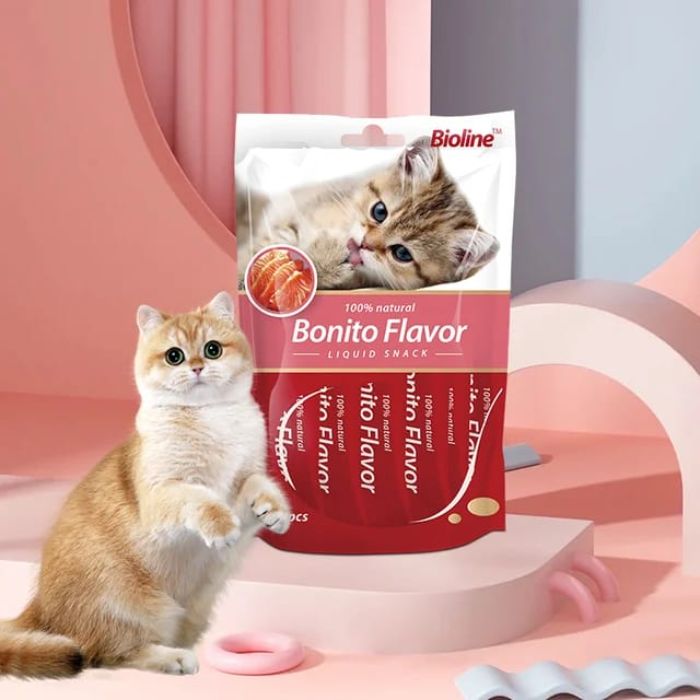 Bioline Cat Treats in Bonito Flavor 15g x 6