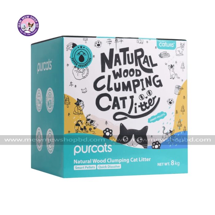 Cature Natural Wood Clumping Cat Litter Smart Pellets 20L/8 kg