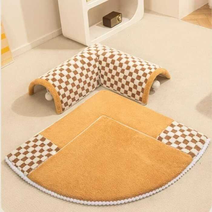Creative Cat Tunnel with Winter Pet Bed Warm Cat Hole Toy Sleeping House Cat Tunnel