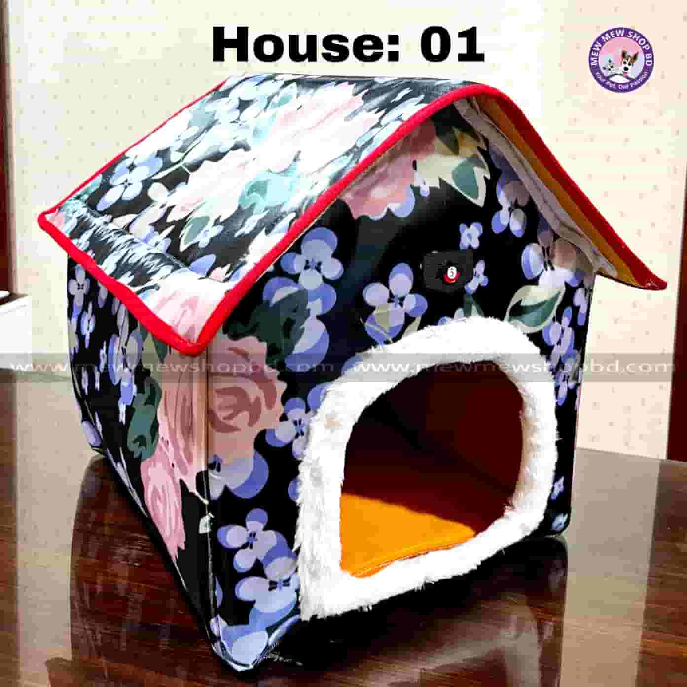 Square Shape Pet Cat House (Made In Bangladesh)