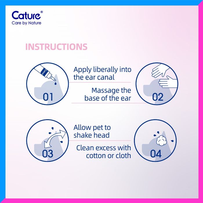 Cature Ear Cleanser for Cats and Dogs 120ml