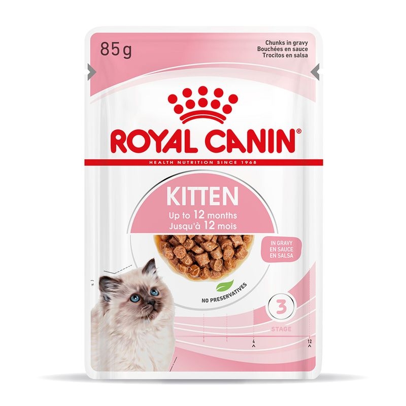 Royal Canin Kitten Wet Food Pouch Gravy 85g