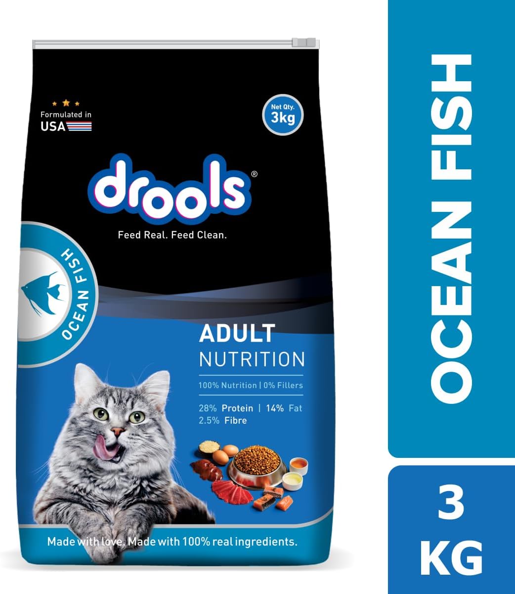 Drools Adult Dry Cat Food Ocean Fish 400g