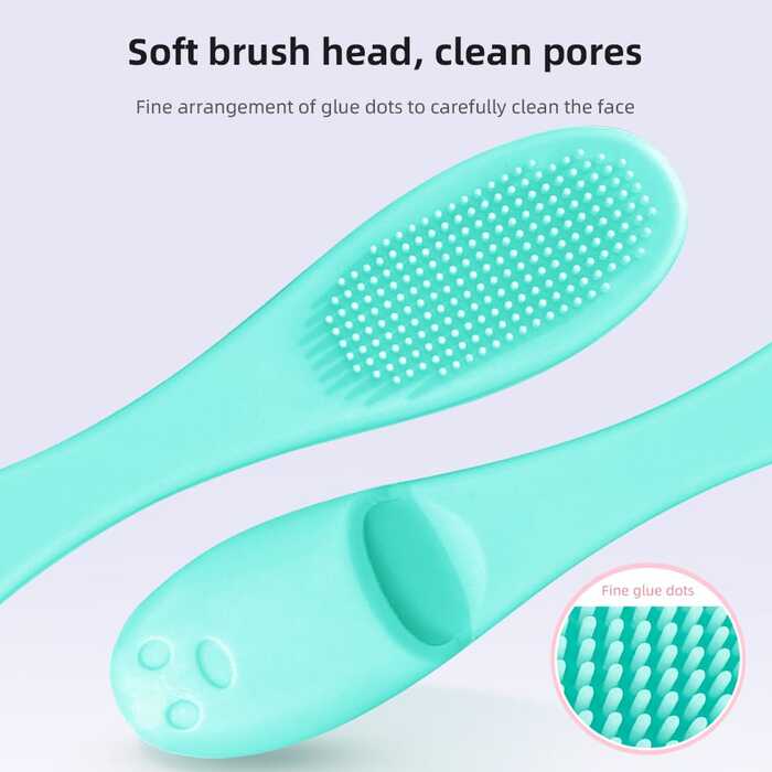 Soft Gel finger Face / Nose Cleaning brush with soft bristle cleansing brush for cleansing Teeth, Nose area for Pet Cat & Dog