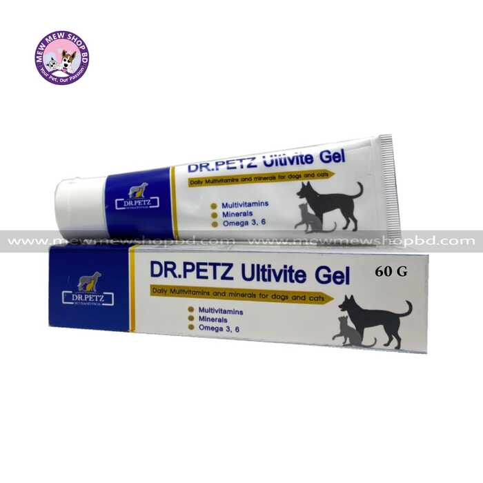 DR. PETZ Ultivite Gel 60gm Multivitamin Gel for Dogs