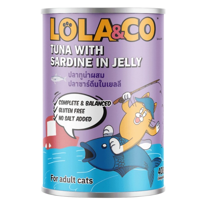 Lola & Co Can Tuna with Sardine in Jelly 400gm