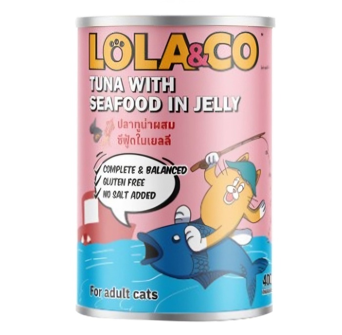 Lola & Co Can Tuna with Seafood in Jelly 400gm