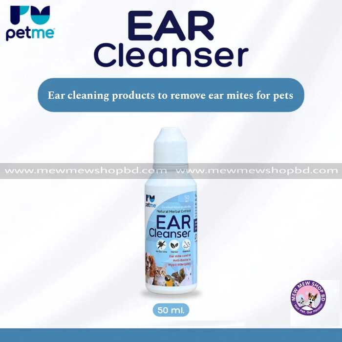 Petme Natural Herbal Extract Ear Care Cleanser 50ml