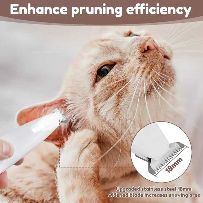 Premium Electric Pet Cat & Dog Paw Trimmer for Pedicure, Nose, Ear, Eye Fur cleaning with Light